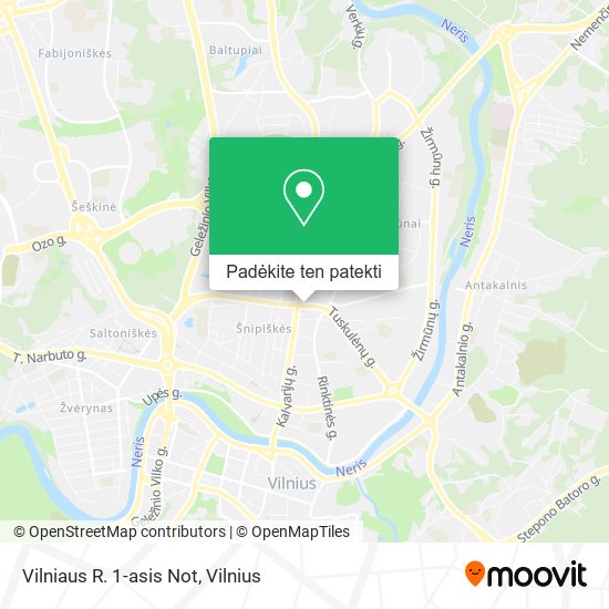 Vilniaus R. 1-asis Not žemėlapis