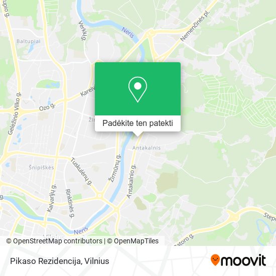 Pikaso Rezidencija žemėlapis