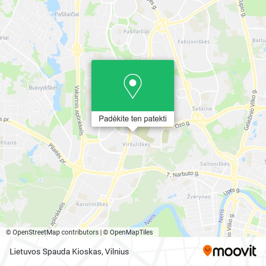 Lietuvos Spauda Kioskas žemėlapis