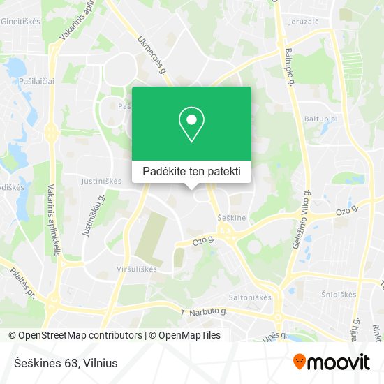 Šeškinės 63 žemėlapis