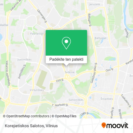 Korejietiskos Salotos žemėlapis