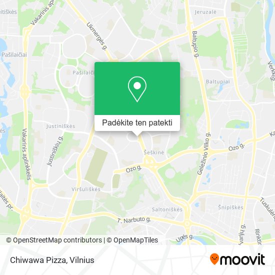 Chiwawa Pizza žemėlapis