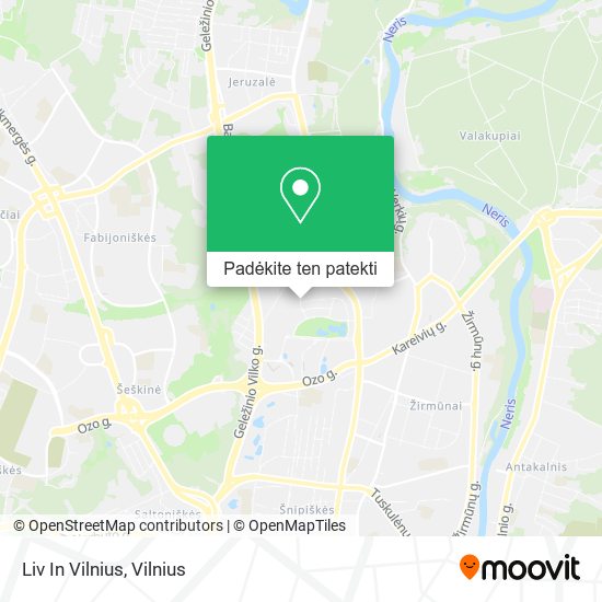 Liv In Vilnius žemėlapis