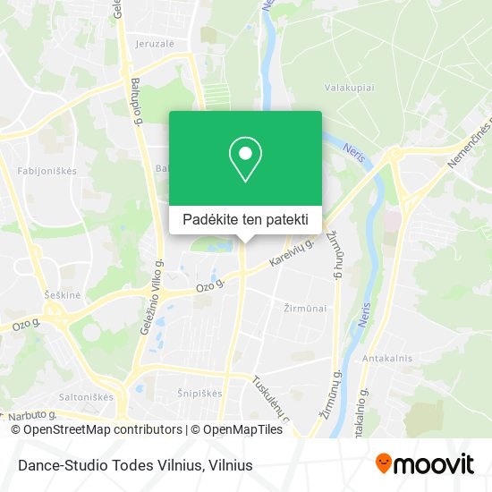 Dance-Studio Todes Vilnius žemėlapis
