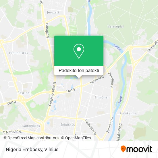 Nigeria Embassy žemėlapis