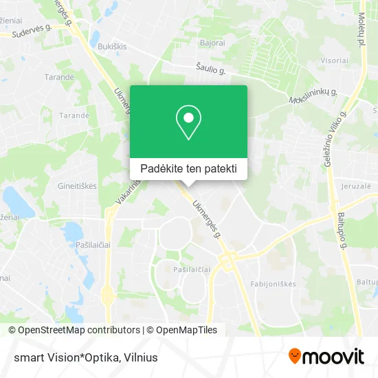 smart Vision*Optika žemėlapis