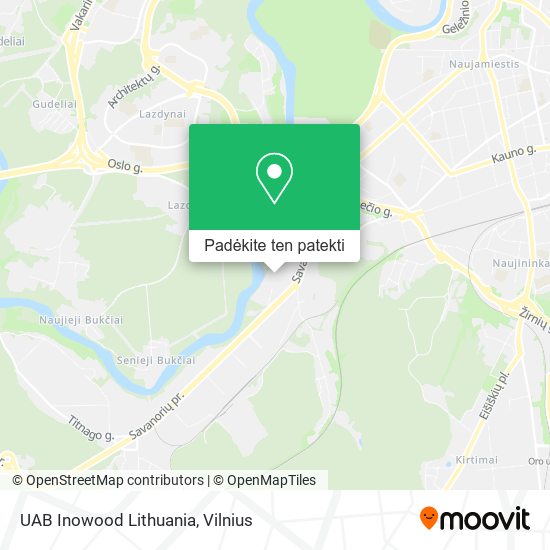 UAB Inowood Lithuania žemėlapis