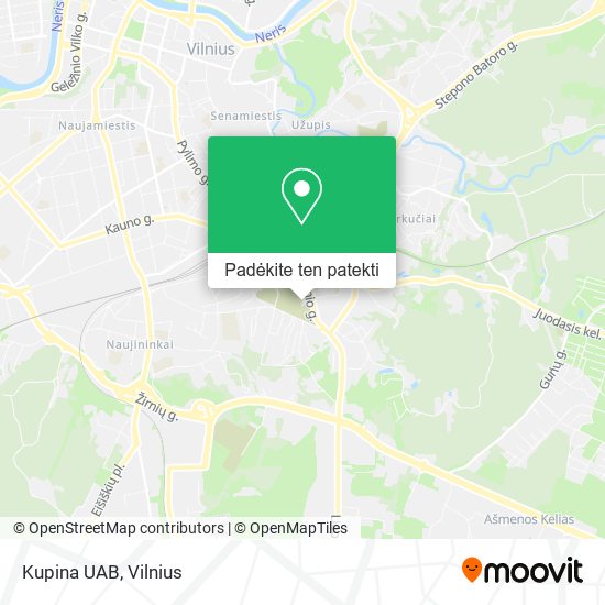 Kupina UAB žemėlapis