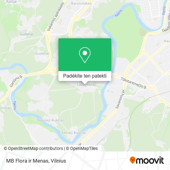 MB Flora ir Menas žemėlapis