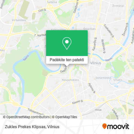 Zukles Prekes Klipsas žemėlapis
