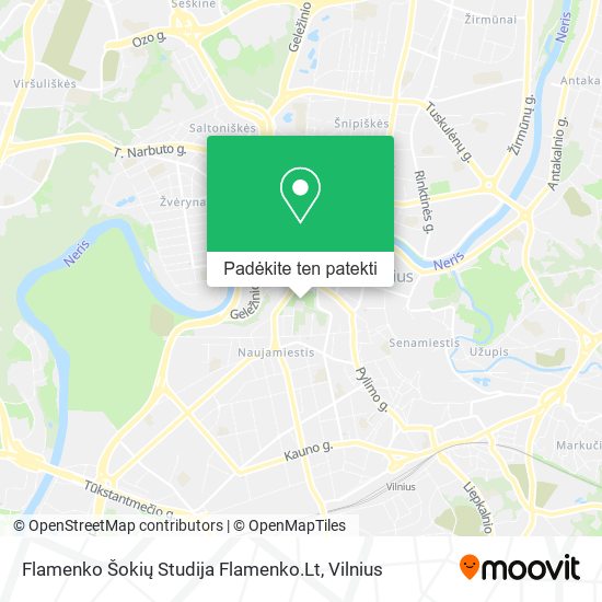Flamenko Šokių Studija Flamenko.Lt žemėlapis