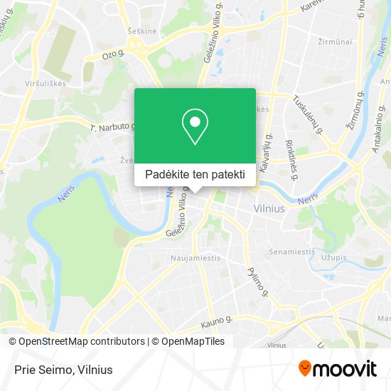 Prie Seimo žemėlapis