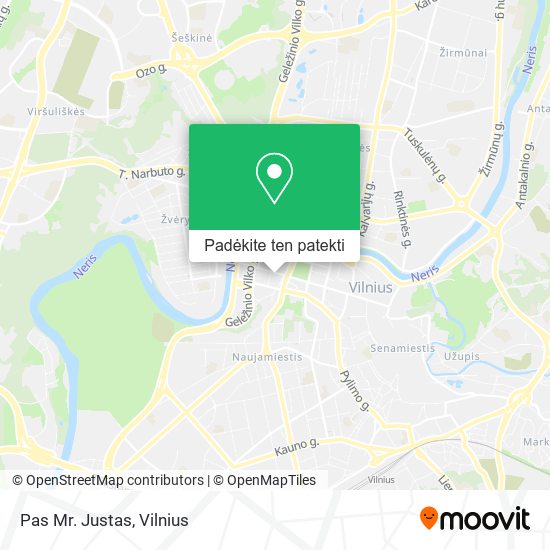 Pas Mr. Justas žemėlapis