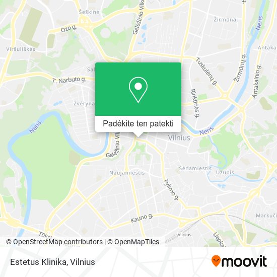 Estetus Klinika žemėlapis