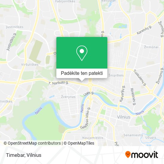 Timebar žemėlapis