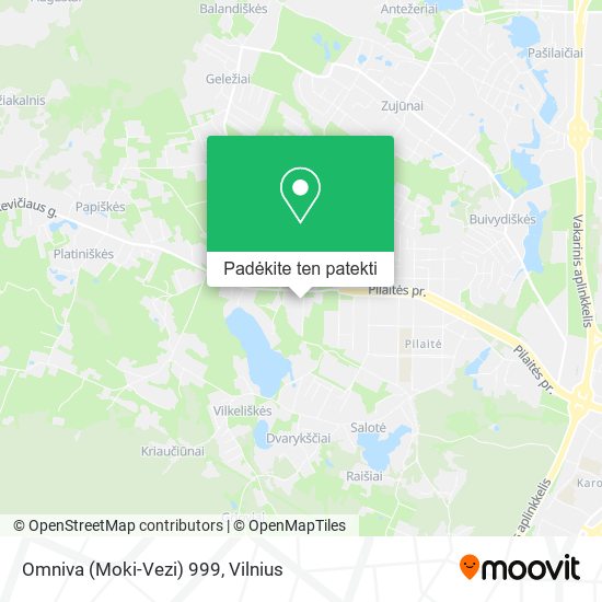 Omniva (Moki-Vezi) 999 žemėlapis