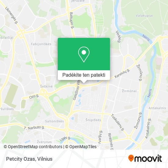 Petcity Ozas žemėlapis