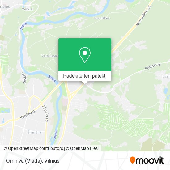 Omniva (Viada) žemėlapis