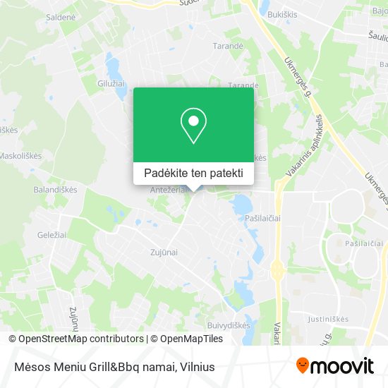 Mėsos Meniu Grill&Bbq namai žemėlapis