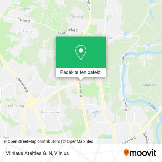 Vilniaus Ateities G. N žemėlapis