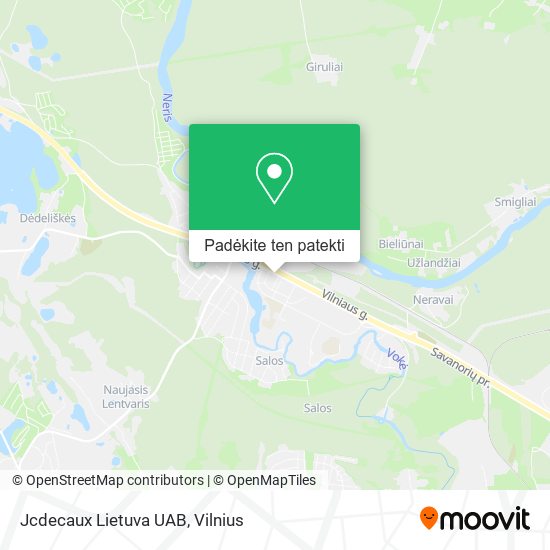 Jcdecaux Lietuva UAB žemėlapis