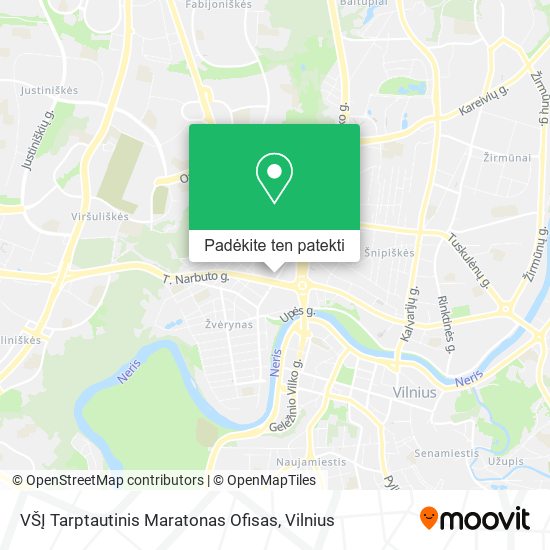 VŠĮ Tarptautinis Maratonas Ofisas žemėlapis