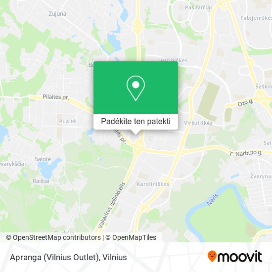Apranga (Vilnius Outlet) žemėlapis
