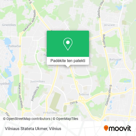 Vilniaus Stateta Ukmer žemėlapis