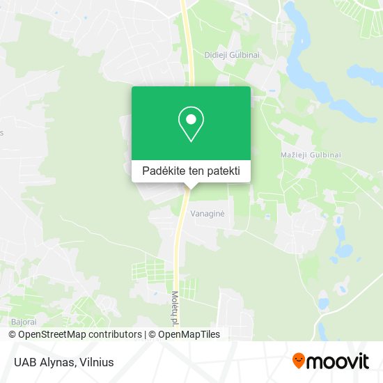 UAB Alynas žemėlapis