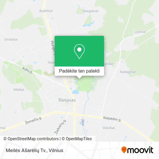 Meilės Ašarėlių Tv. žemėlapis