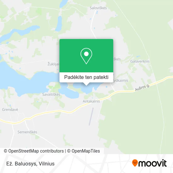 Ež. Baluosys žemėlapis