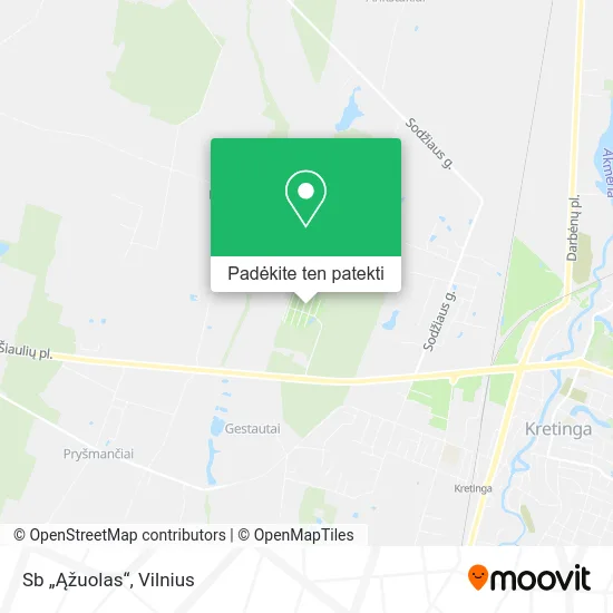 Sb „Ąžuolas“ žemėlapis