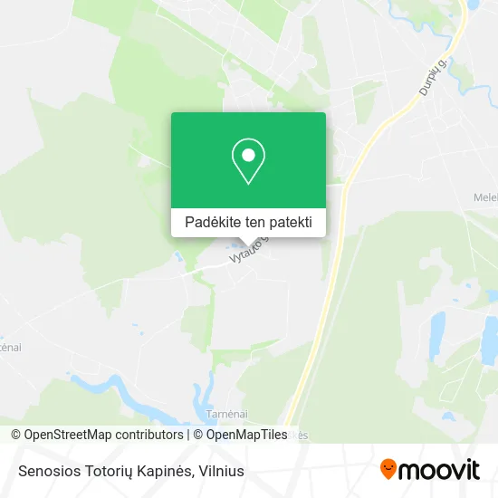 Senosios Totorių Kapinės žemėlapis