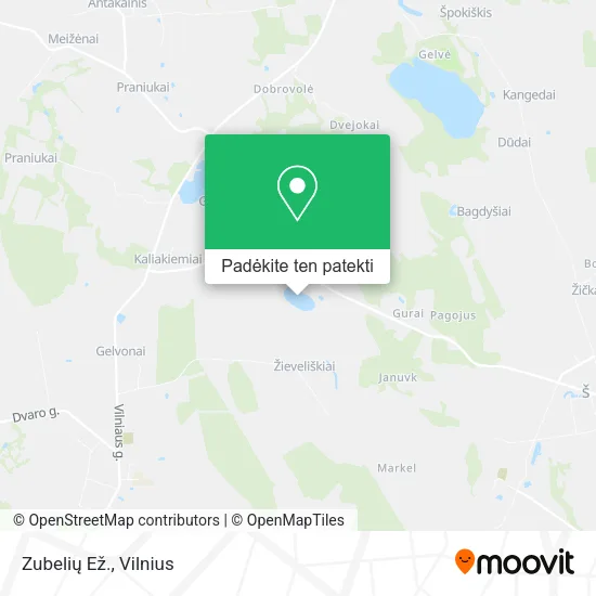 Zubelių Ež. žemėlapis