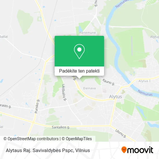 Alytaus Raj. Savivaldybės Pspc žemėlapis