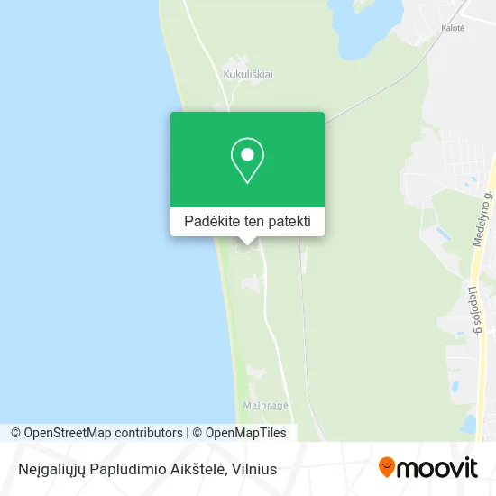 Neįgaliųjų Paplūdimio Aikštelė žemėlapis