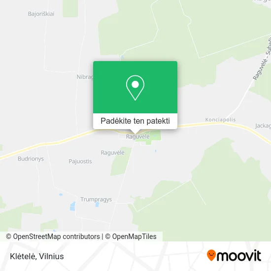 Klėtelė žemėlapis