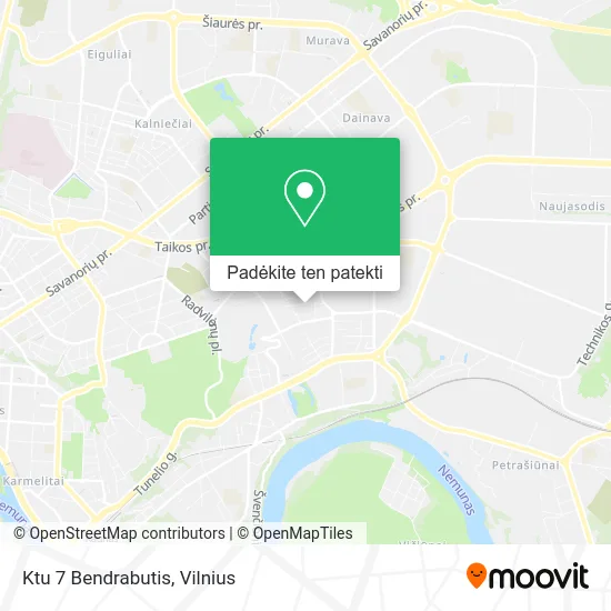Ktu 7 Bendrabutis žemėlapis