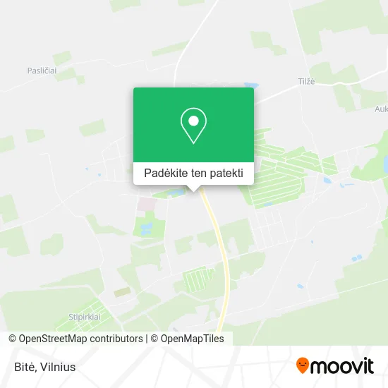 Bitė žemėlapis