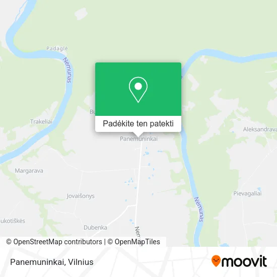Panemuninkai žemėlapis
