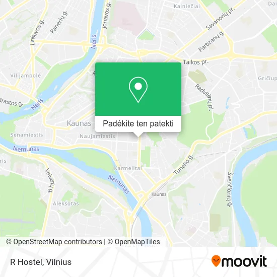 R Hostel žemėlapis