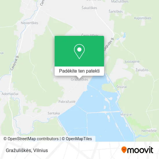 Gražuliškės žemėlapis