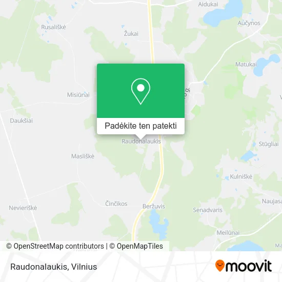 Raudonalaukis žemėlapis