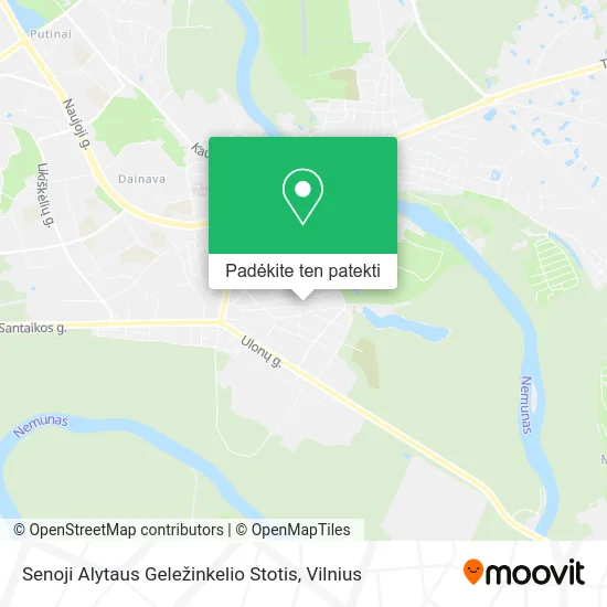 Senoji Alytaus Geležinkelio Stotis žemėlapis