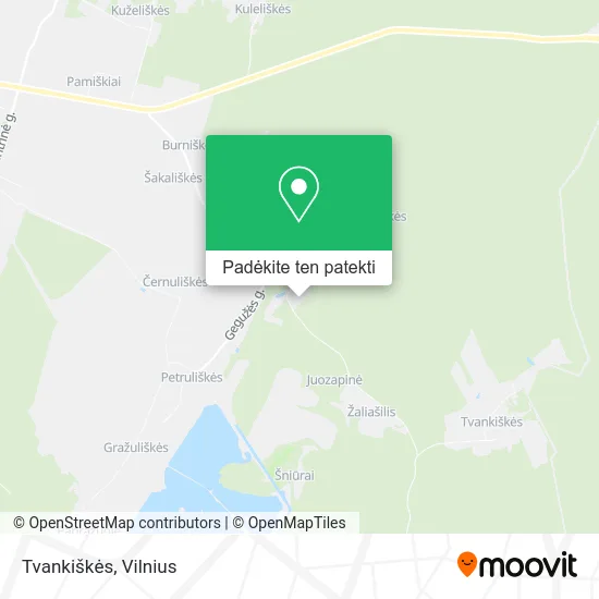 Tvankiškės žemėlapis