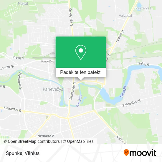 Špunka žemėlapis