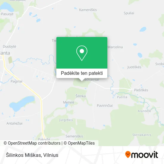 Šilinkos Miškas žemėlapis