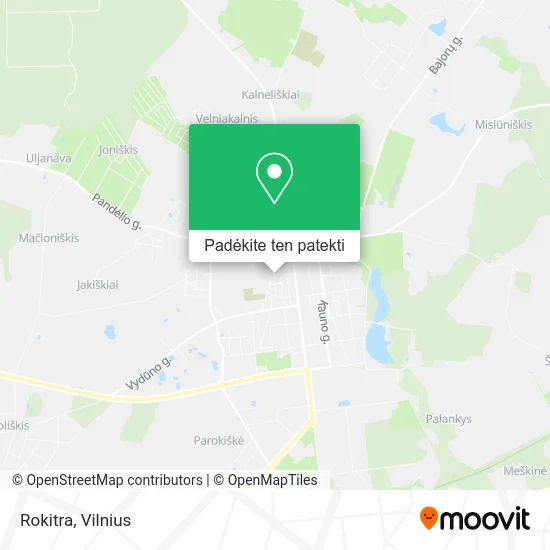 Rokitra žemėlapis