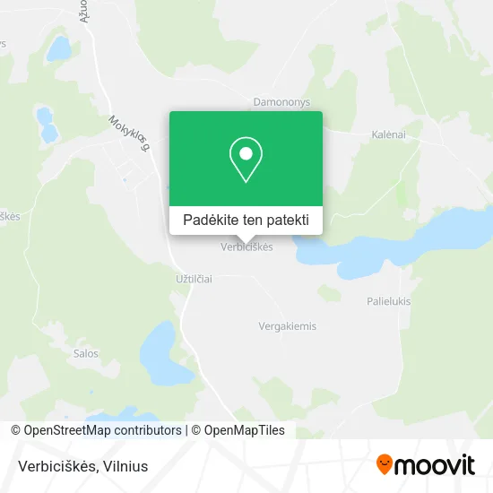 Verbiciškės žemėlapis