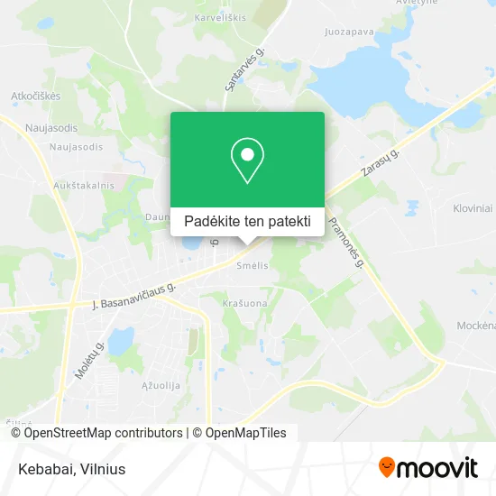 Kebabai žemėlapis